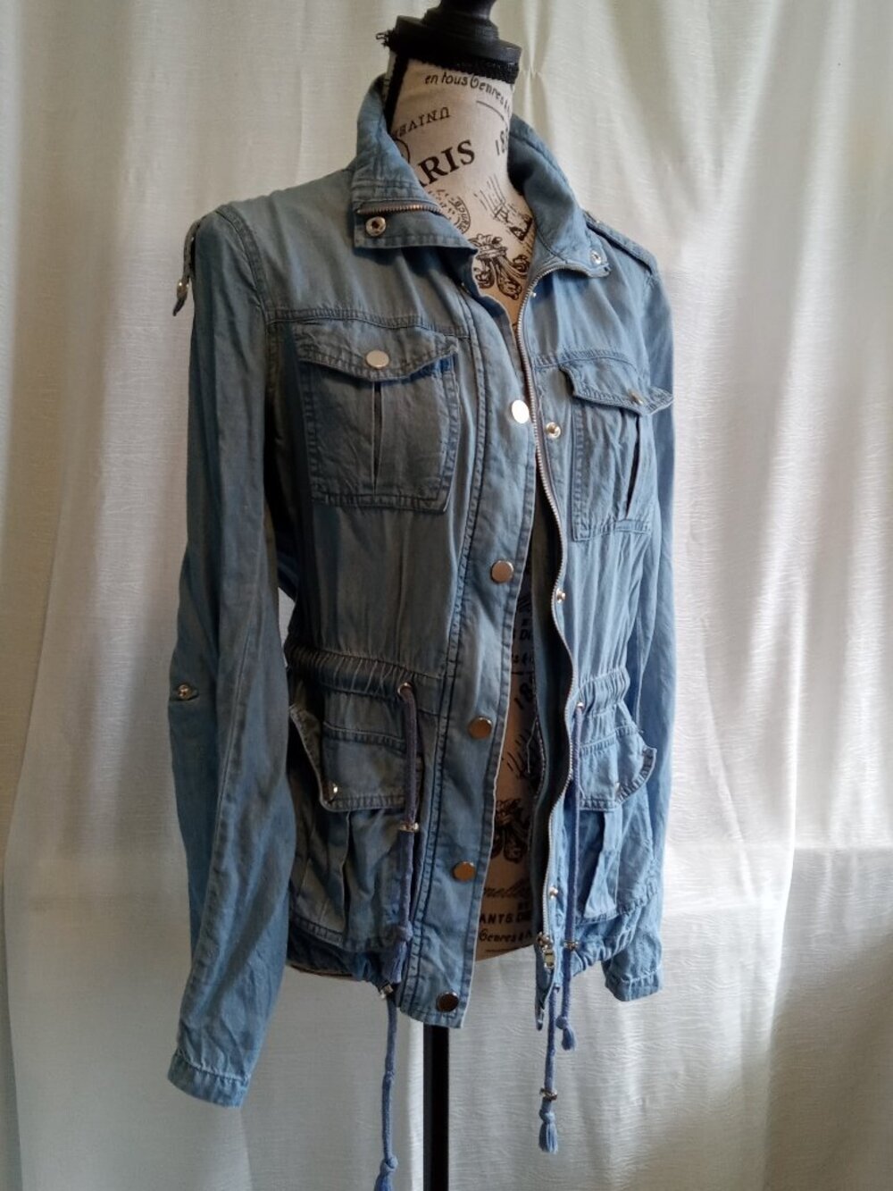 The perfect Liquid X vintage powder blue jacket size XSmall - Picture 2 of 10